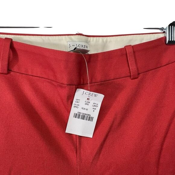 NWT! Sz 6 J Crew Pants Ankle Cropped Scalloped-hem Winnie pant in stretch cotton - Picture 3 of 16